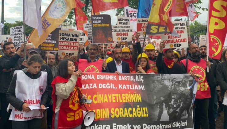 Soma’da hayatını kaybeden madenciler Ankara’da anıldı