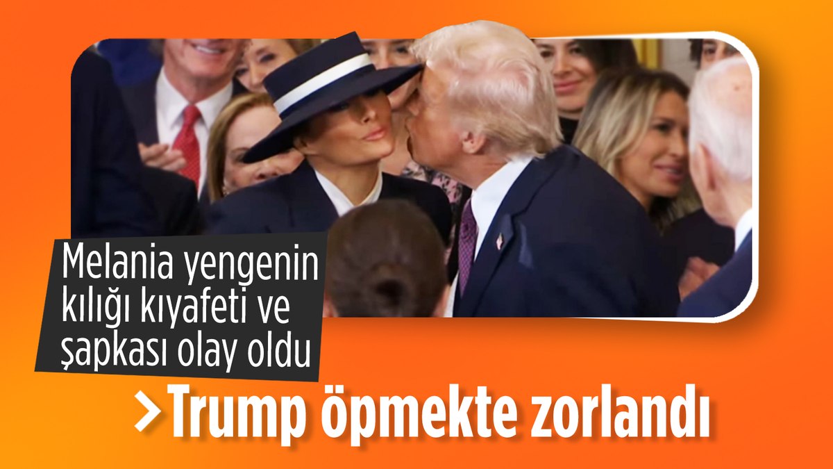 Melania’nın kıyafeti, Trump’ın eşini öpmesini engelledi