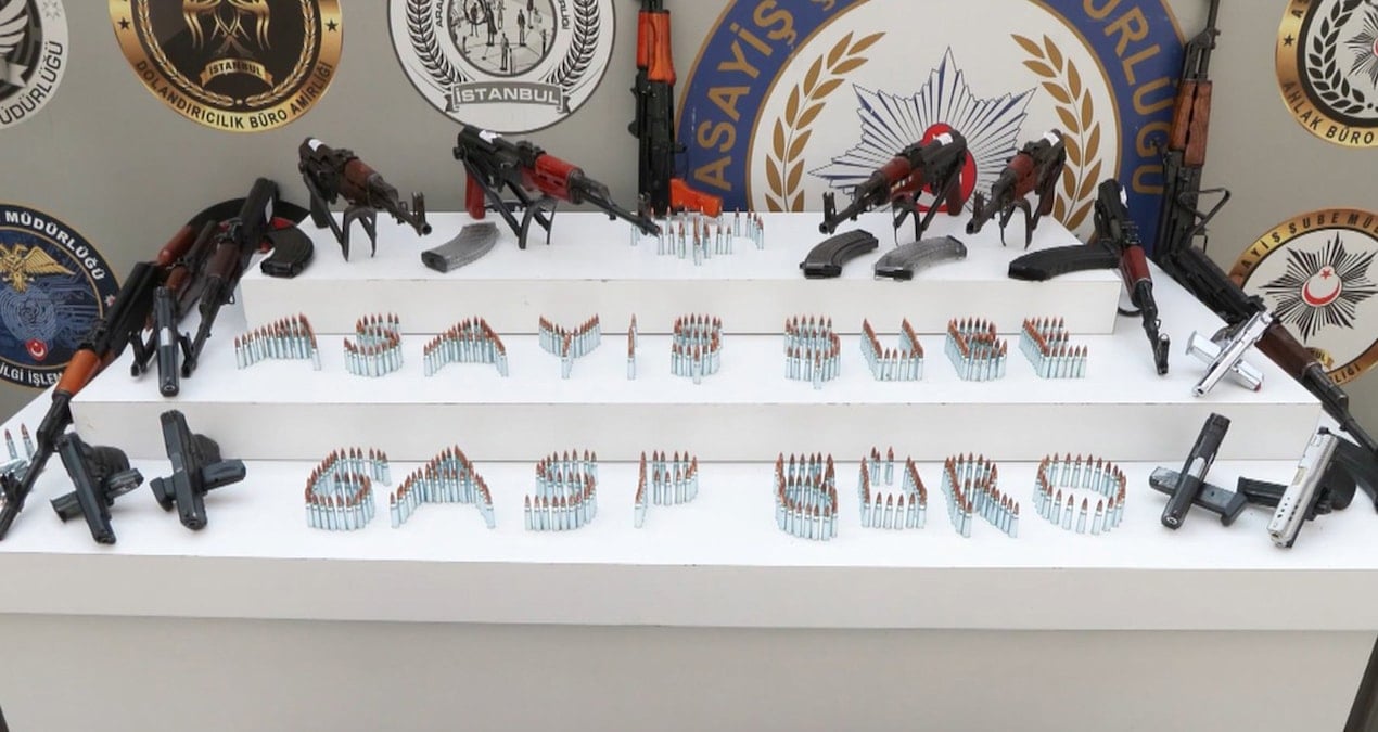 İstanbul’da haraç çetesine operasyon: Cephanelik ele geçirildi